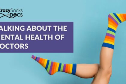Crazysocks4docs talking about the mental health of doctors scaled.jpg