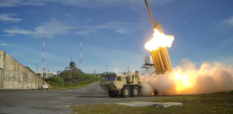 The first of two terminal high altitude area defense thaad interceptors is launched during a succe.jpeg