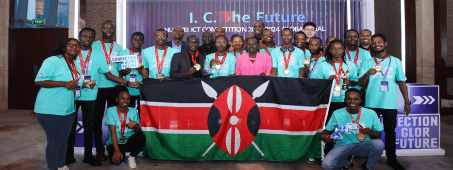 Kenyan student at the uawei ict competition 2023 2024 global finals in china e1728762415267.png