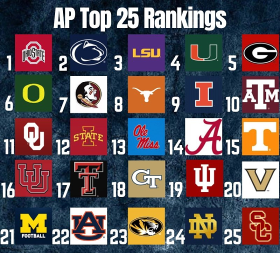 College football ap poll week 4 update.png