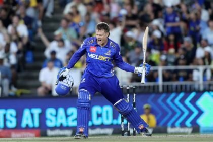 Ryan Rickelton celebrates 10 January 2026 Ron Gaunt Sportzpics e1768123275193.jpg