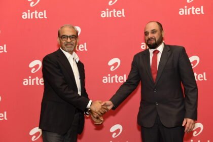 Airtel Africa Group CEO Sunil Taldar L Airtel Kenya MD Ashish Malhotra R scaled.jpg