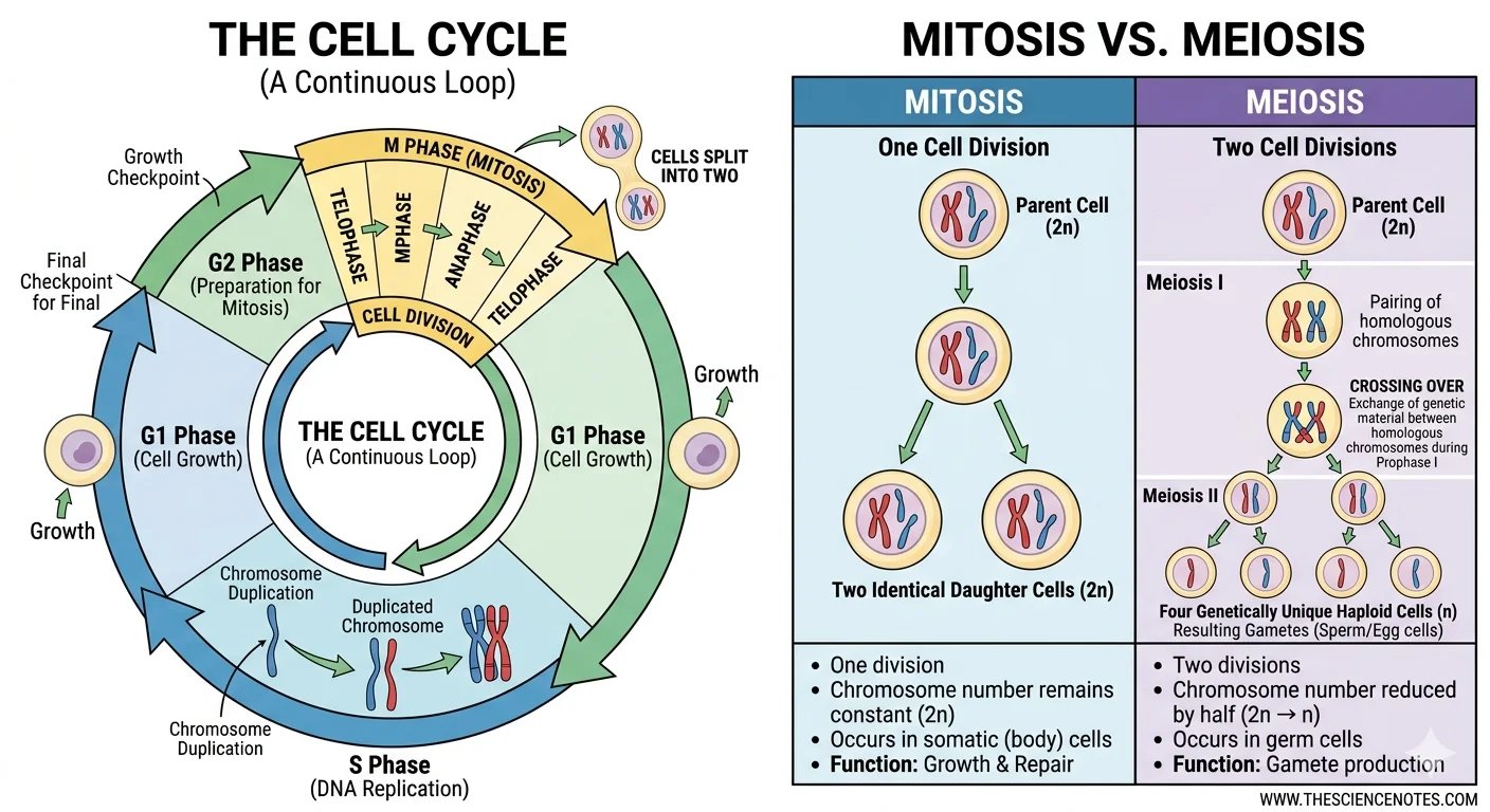 Cell cycle diagram mitosis vs meiosis comparison.png