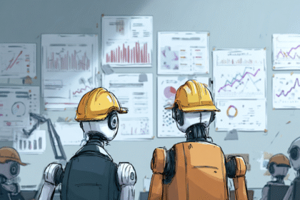U7277289442 AI robots with hardhats. An office setting. They 5df79da3 f7e2 43fa a9cb 8d27ca6939c9 2.png