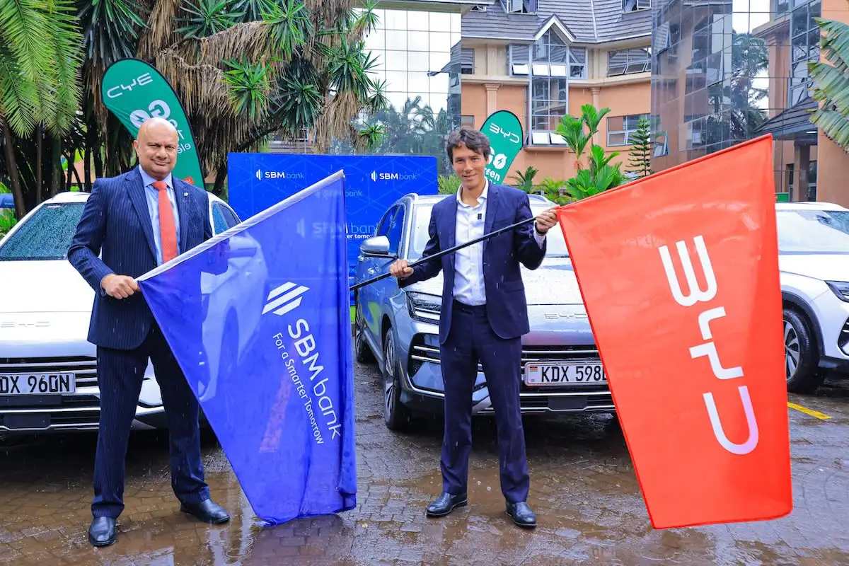 Bhartesh Shah SBM Bank Kenya CEO and Nicolas Ruffier GM of BYD by CFAO Mobility Kenya.webp.webp
